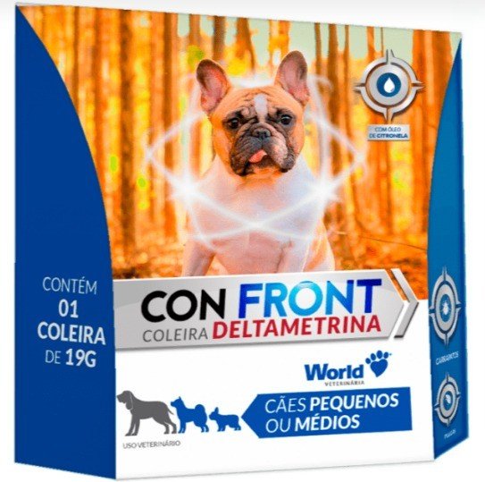 Coleira Confront Deltametrina 19G/ 48 CM WORLD