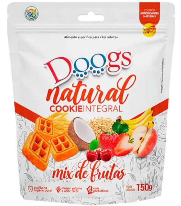 Biscoito Mix Frutas Integral Natural 150G DOOGS