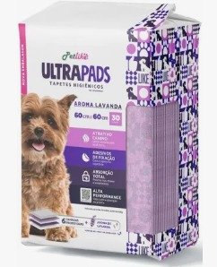 Tapete Higiênico Ultra Pads Lavanda 30un 60x80
