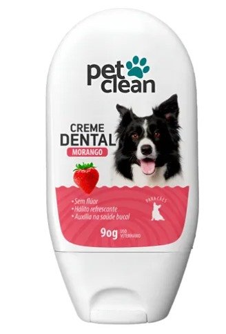 Creme Dental Morango 90g Pet Clean