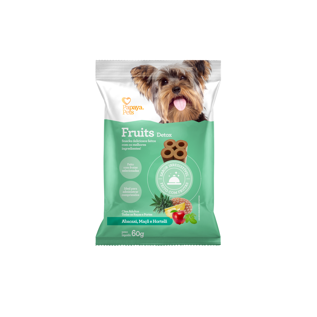 Fruits Detox Abacaxi/Maca/Hortela 60G PAPAYA PETS