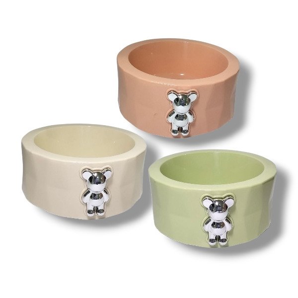 Comedouro Ursinho Plastico Elo