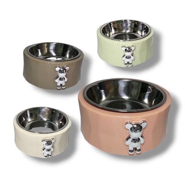 Comedouro Ursinho Inox Elo 