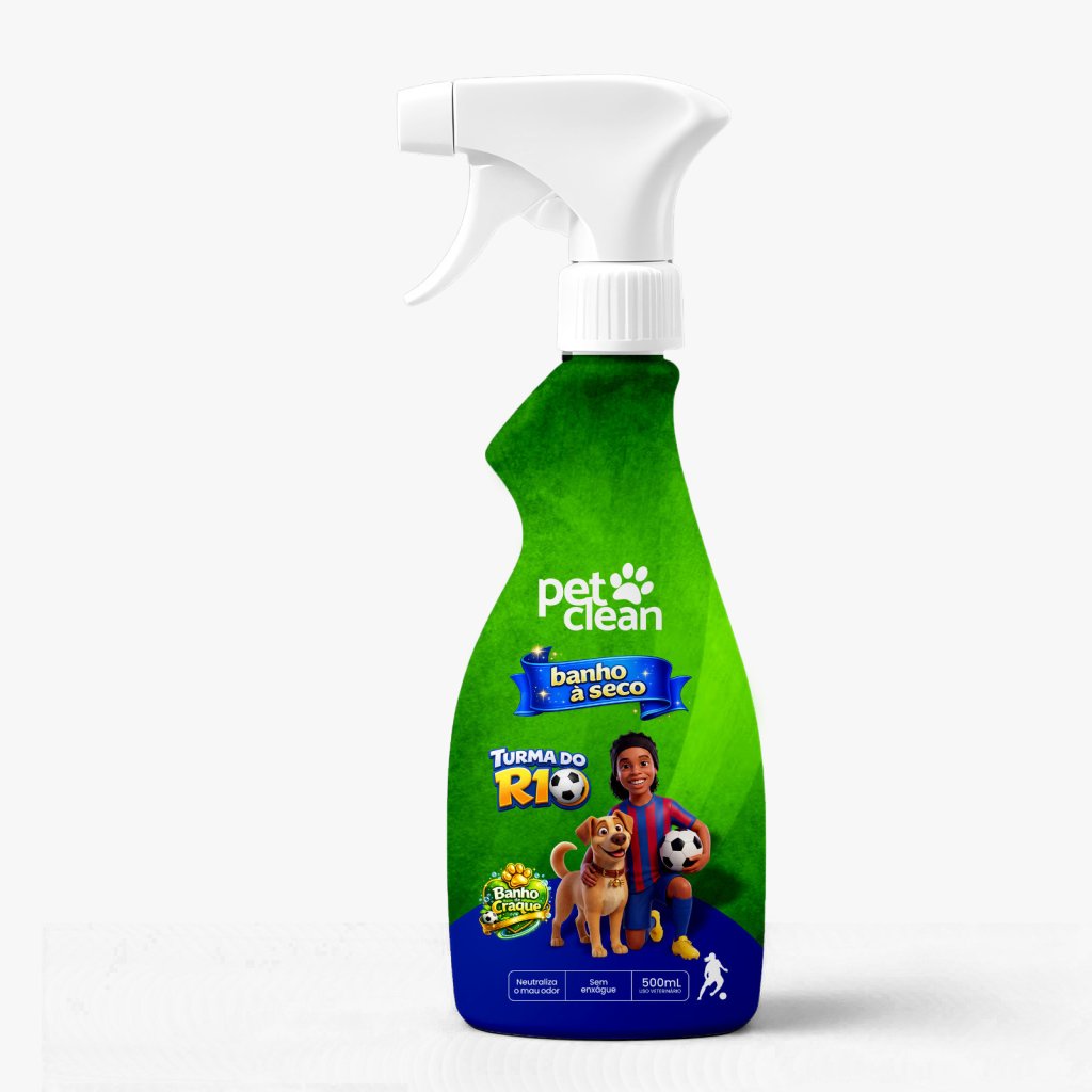 BANHO A SECO TURMA DO R10 500ML PET CLEAN