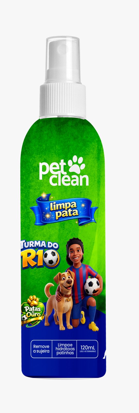 LIMPA PATAS TURMA DO R10 120ML PET CLEAN