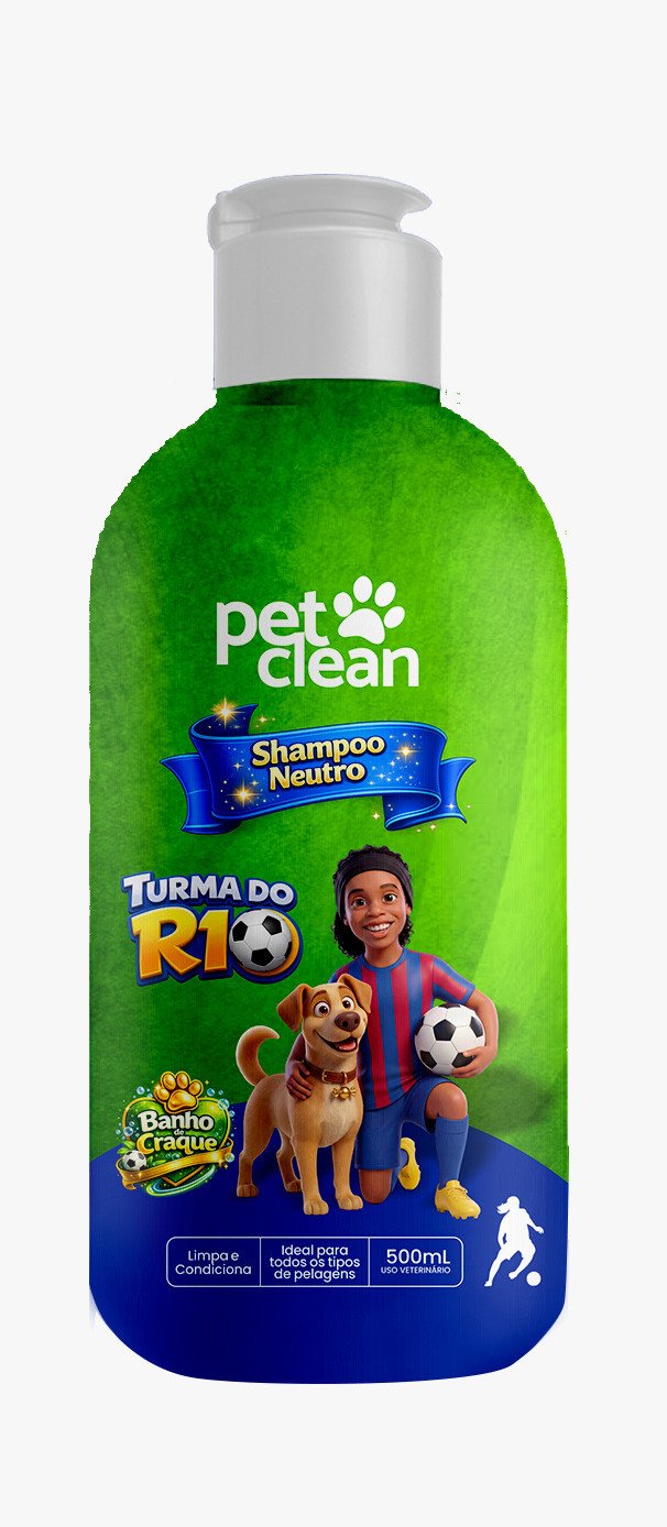 SHAMPOO NEUTRO TURMA DO R10 500ML PET CLEAN