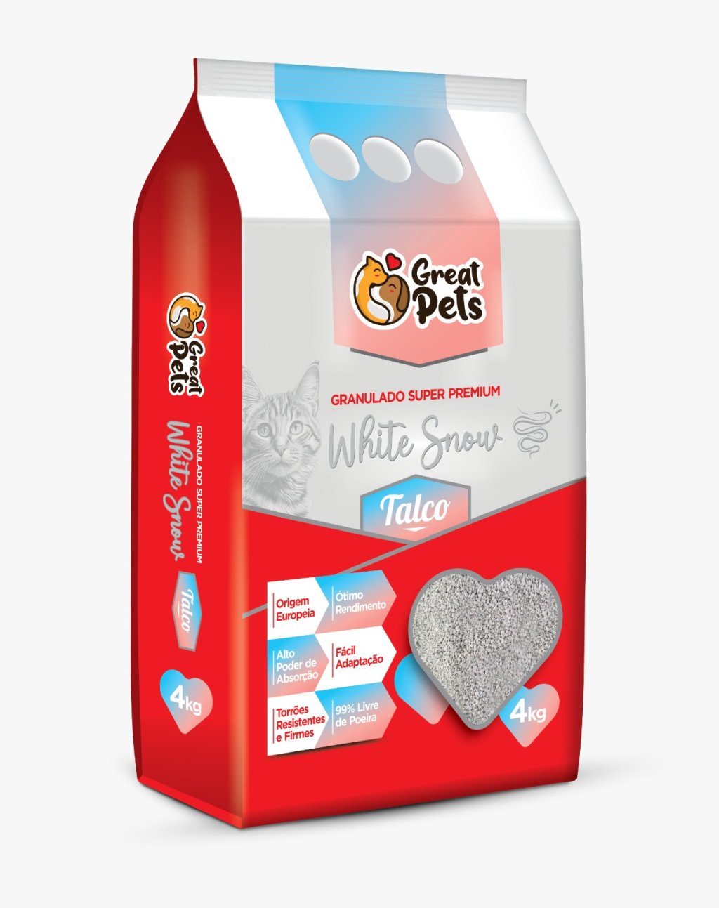 GRANULADO WHITE SNOW 4KG GREAT PETS