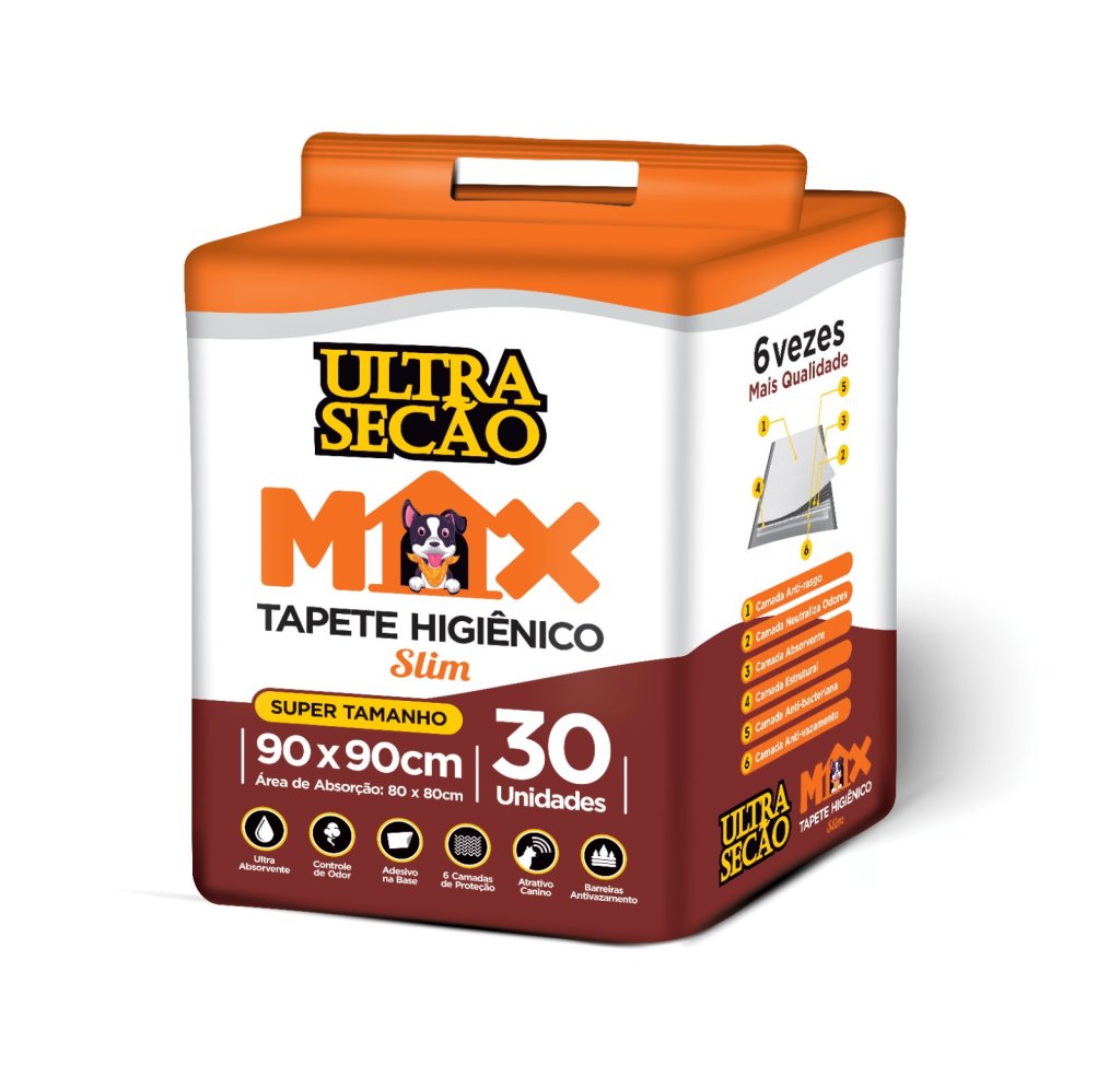 TAPETE HIG ULTRA SECAO MAX 90X90 30UN GREAT PETS