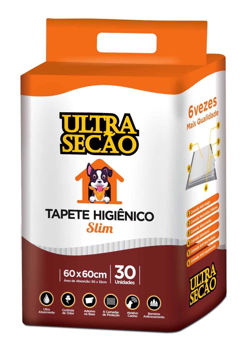 TAPETE HIG ULTRA SECAO BRANC 30UN 60X60 GREAT PETS