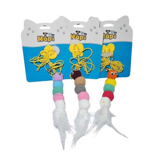BRINQ P GATO ELASTICO C BOLINHAS NAPI