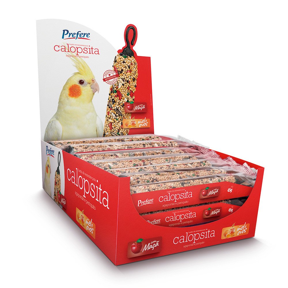 DISPLAY BASTAO CALOPSITA MACA 21X45G PREFERE