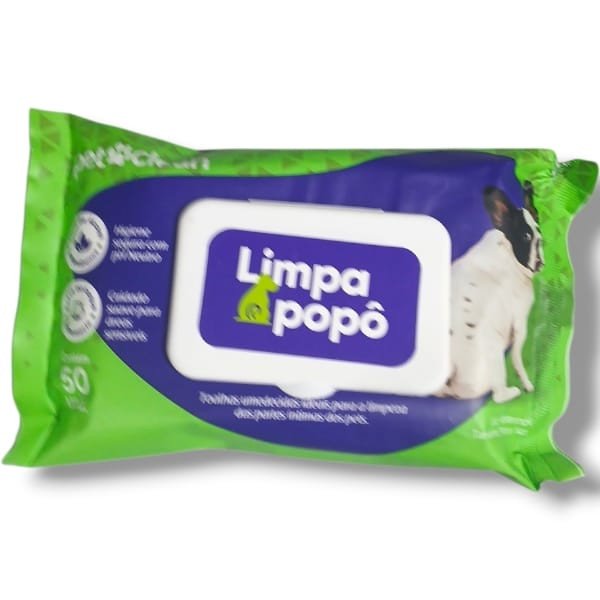 TOALHAS UMEDECIDAS LIMPA POPO 50UN PET CLEAN