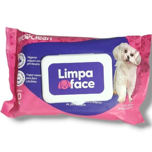 TOALHAS UMEDECIDAS LIMPA FACE 50UN PET CLEAN