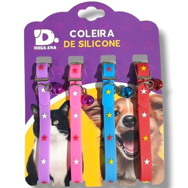 COLEIRA SILICONE C/4UN DOGS ERA