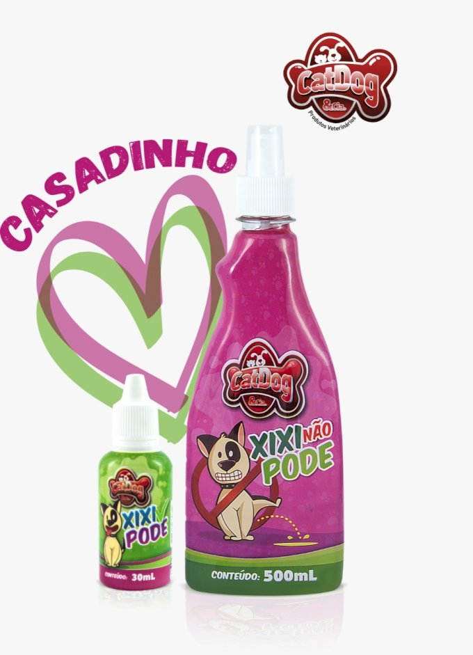 Kit Casadinho Xixi Não Pode 500ml + Xixi Pode 30ml Cat&Dog
