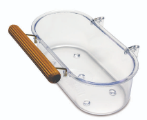 Banheira Pequena Especial Cônica Cristal 130 ml 6un  Injet Four