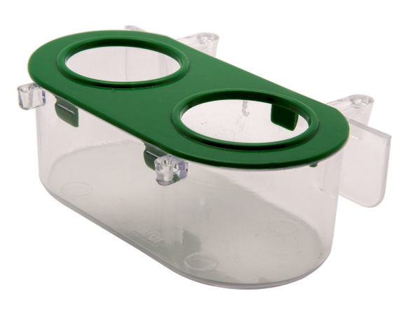 Comedouro 2 Furos c/ Gancho 90ml 12un Injet Four