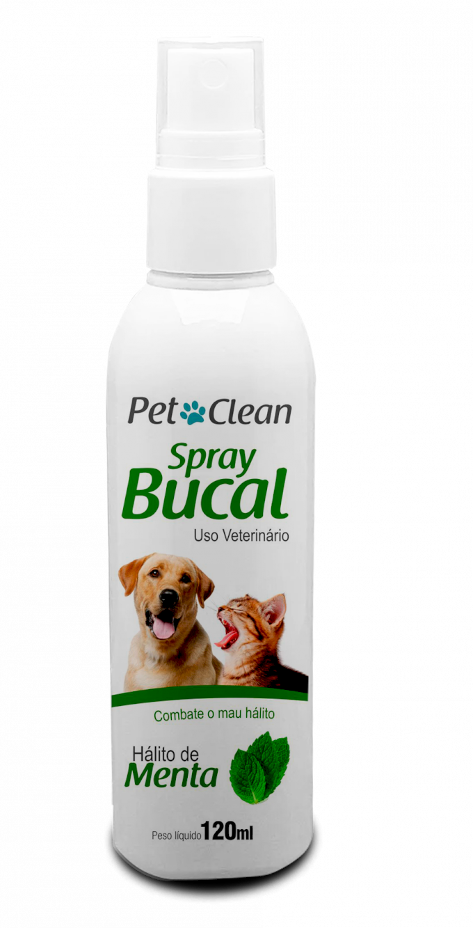 Spray Bucal Menta 120ml Pet Clean