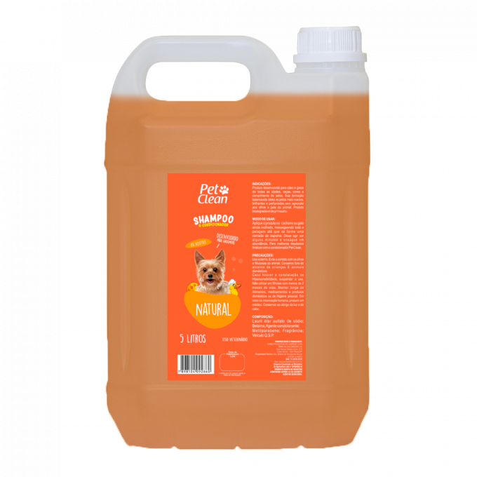 Shampoo Natural 5L Pet Clean