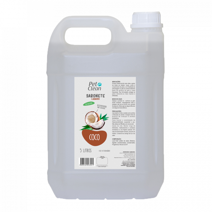 Sabonete Coco 5L Pet Clean