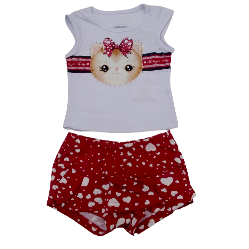 CONJUNTO VERÃO ALAKAZOO BEBÊ TAMANHO P