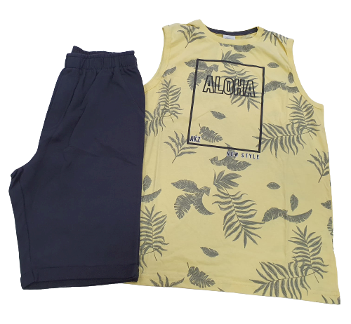 CONJUNTO VERÃO ALAKAZOO MENINO TAMANHO 16