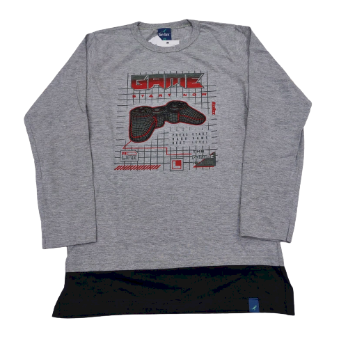 CAMISETA MANGA LONGA REI REX TAMANHO 14