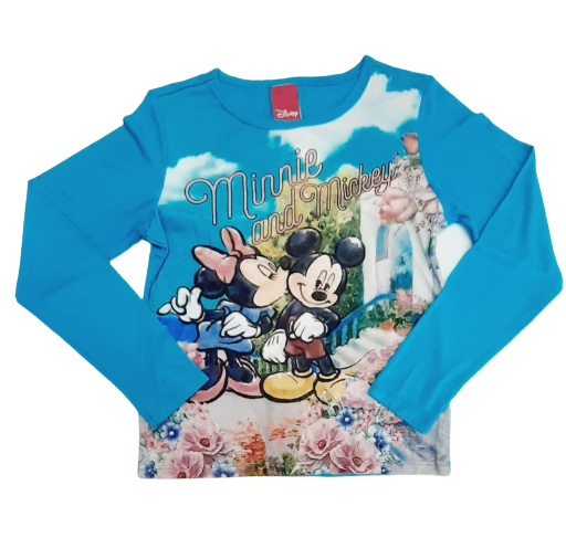 CAMISETA MANGA LONGA DISNEY TAMANHO 08