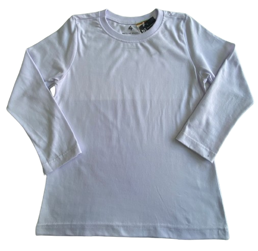 CAMISETA MANGA LONGA BASICAMENTE TAMANHO 4