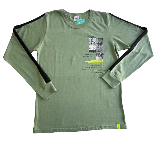 CAMISETA MANGA LONGA ELIAN TAMANHO 12