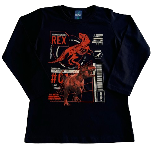 CAMISETA MANGA LONGA REI REX TAMANHO 04