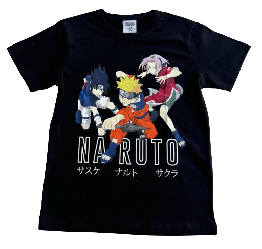 CAMISETA MANGA CURTA NARUTO TAMANHO 06