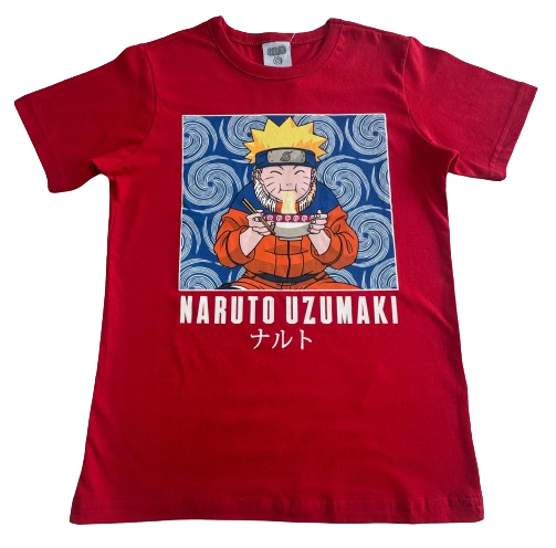 CAMISETA MANGA CURTA NARUTO TAMANHO 08