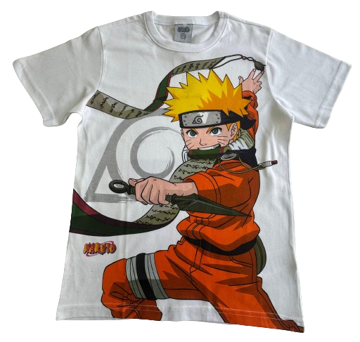 CAMISETA MANGA CURTA NARUTO TAMANHO 08