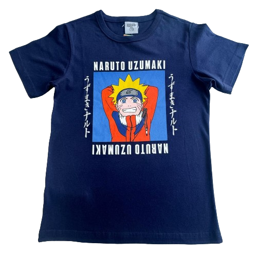 CAMISETA MANGA CURTA NARUTO TAMANHO 08