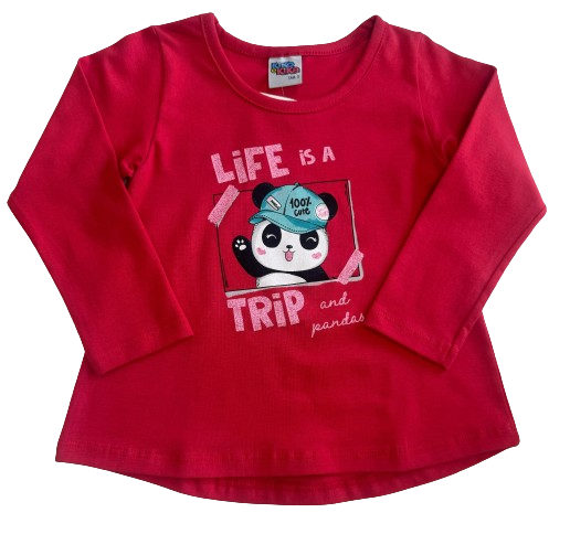CAMISETA MANGA LONGA KIKO E KIKA TAMANHO 03 