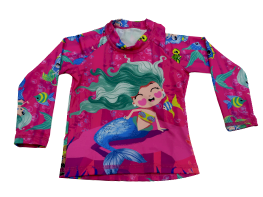 CAMISETA DE PRAIA, ELIAN, MANGA LONGA TAMANHO 1