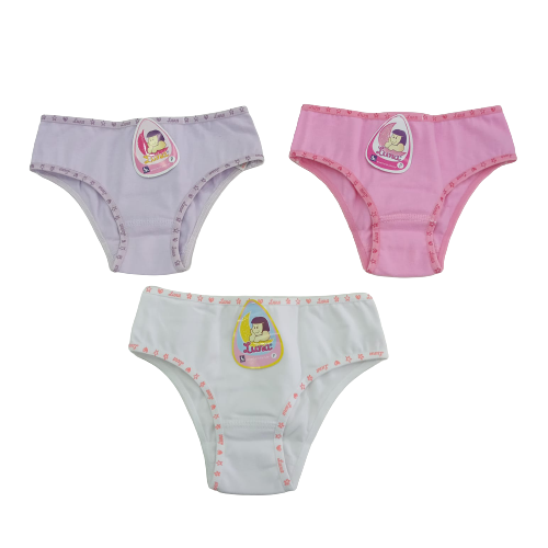 KIT DE 3 CALCINHAS LUNA LAMB TAMANHO 04