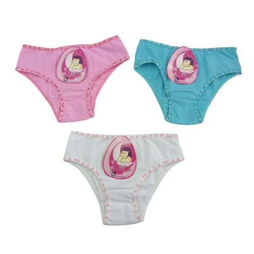 KIT DE 3 CALCINHAS LUNA LAMB TAMANHO 04