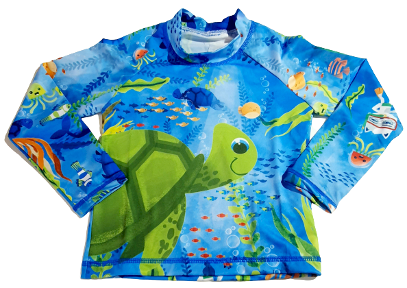 CAMISETA DE PRAIA, ELIAN, MANGA LONGA TAMANHO 03