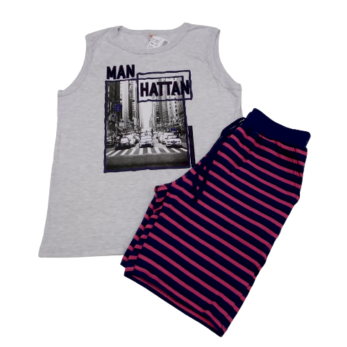 CONJUNTO VERÃO BGR MENINO TAMANHO 16