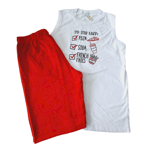 CONJUNTO VERÃO MALWEE KIDS MENINO TAMANHO 18