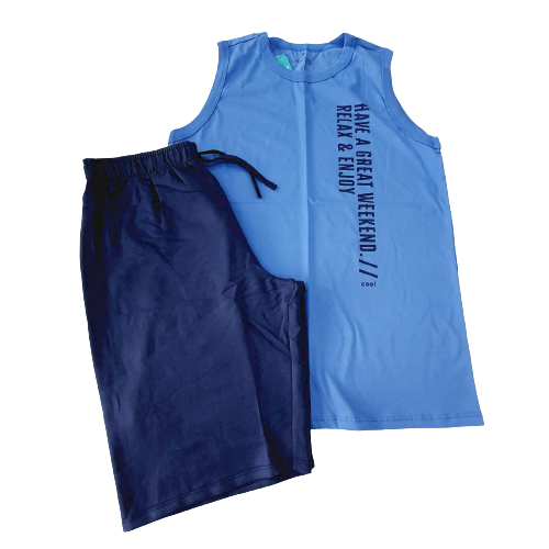 CONJUNTO VERÃO MALWEE KIDS MENINO TAMANHO 18