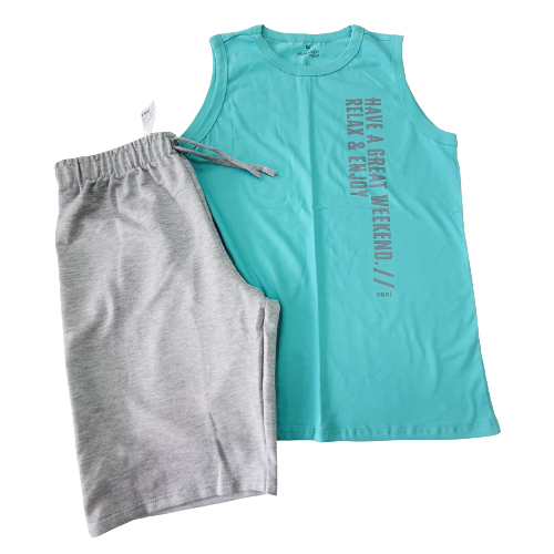 CONJUNTO VERÃO MALWEE KIDS MENINO TAMANHO 18