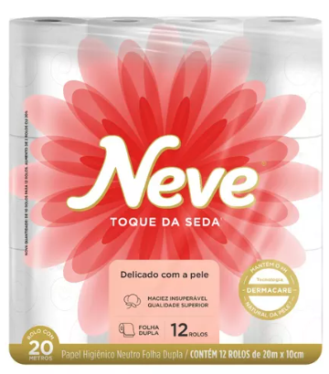 PAPEL HIGIÊNICO NEVE PCT C/12 ROLINHOS