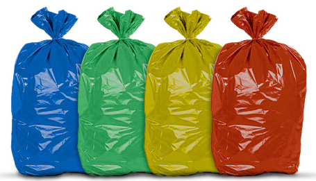 SACO DE LIXO COLORIDO (AZUL / AMARELO / BRANCO / VERDE / MARROM / LARANJA)