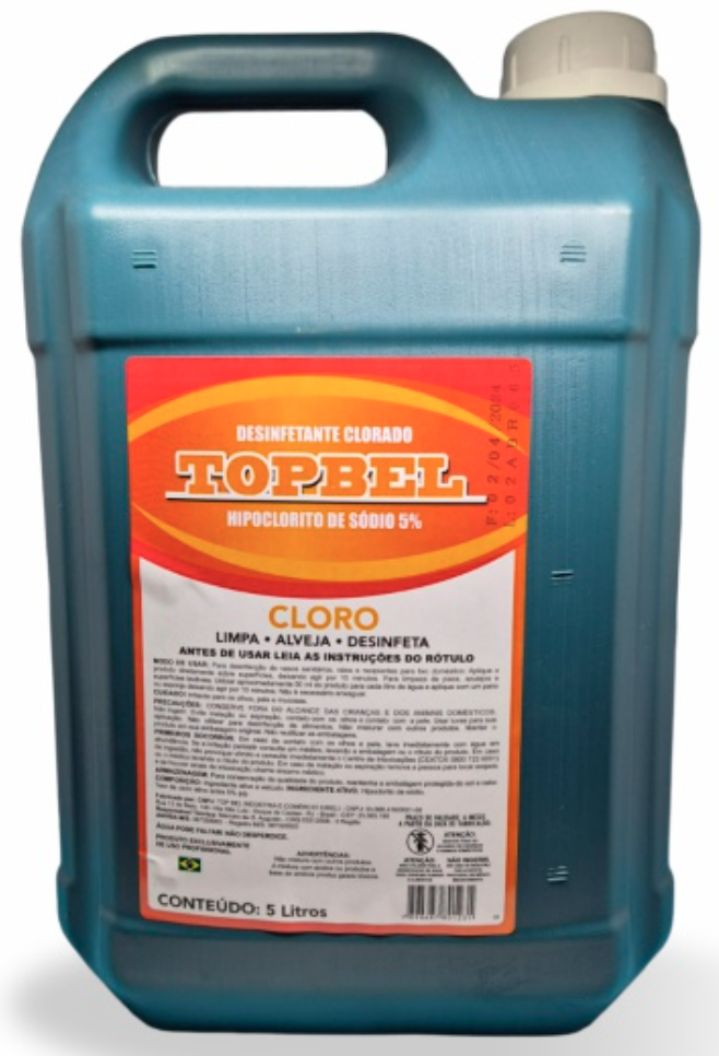 HIPOCLORITO 5% 5L - TOPBEL