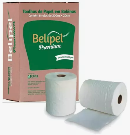 PAPEL TOALHA BOBINA PREMIUM C/6 - BELIPEL