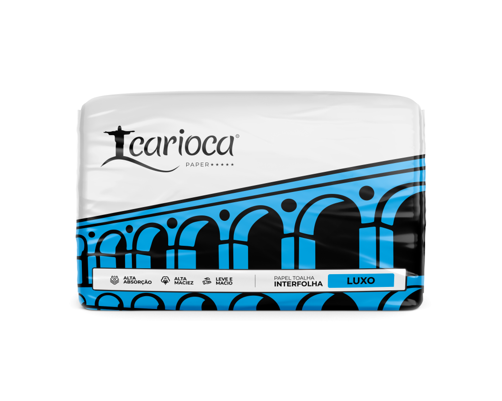 PAPEL TOALHA INTERFOLHA BRANCO LUXO - CARIOCA PAPER