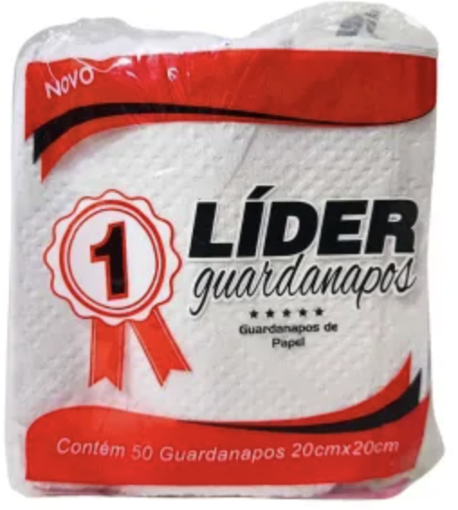 GUARDANAPO 18X20 FOLHA SIMPLES PCT C/100 - LIDER